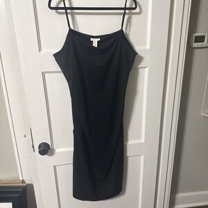 NWT H&M black midi dress